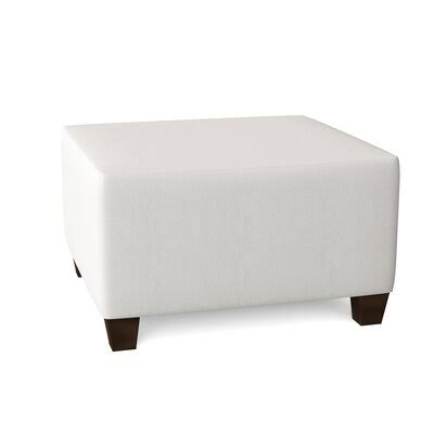 Lise 29x22 Rectangle Standard Ottoman Body Fabric: Classic Bleach White