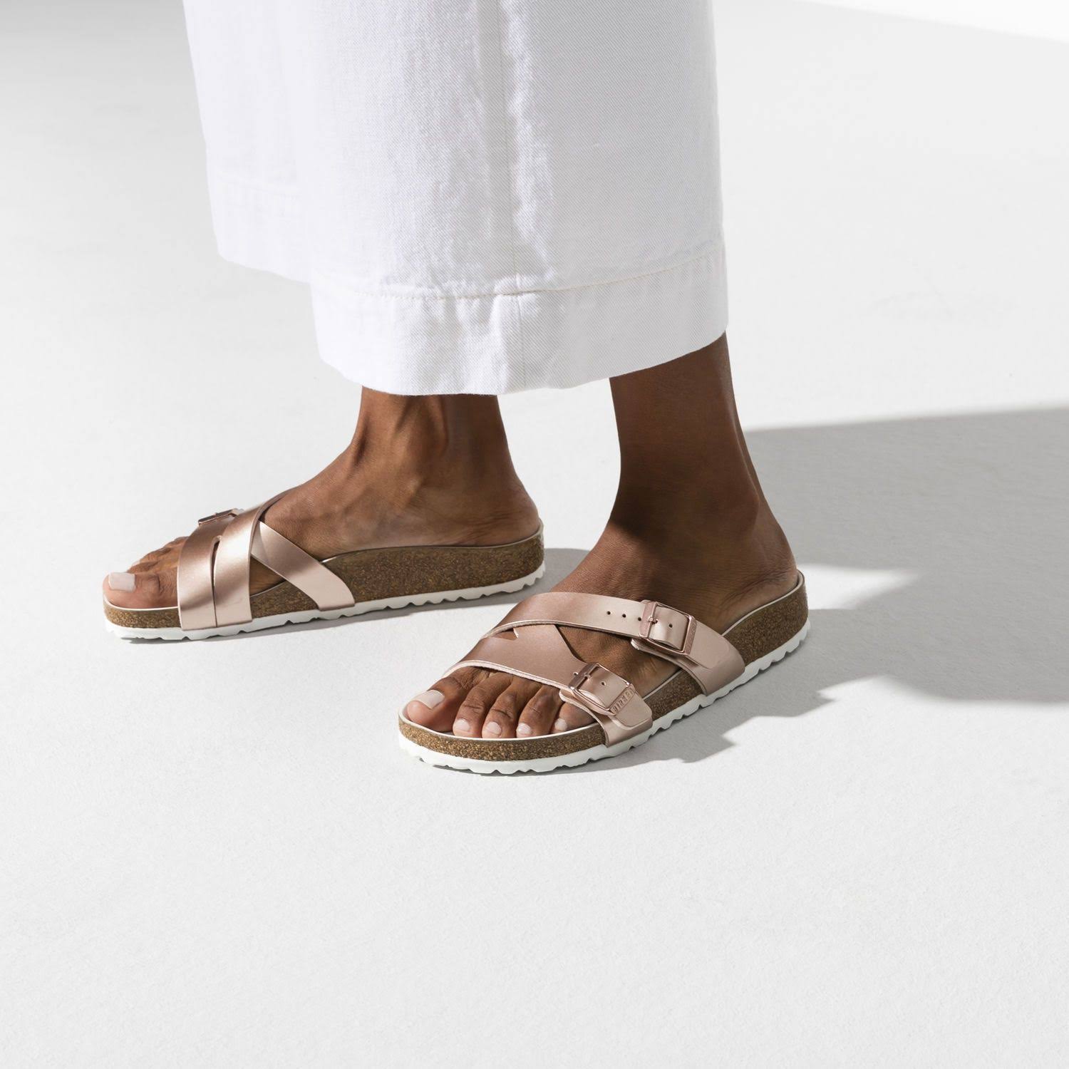 Birkenstock Yao Hex Sandals Metallic Copper 36