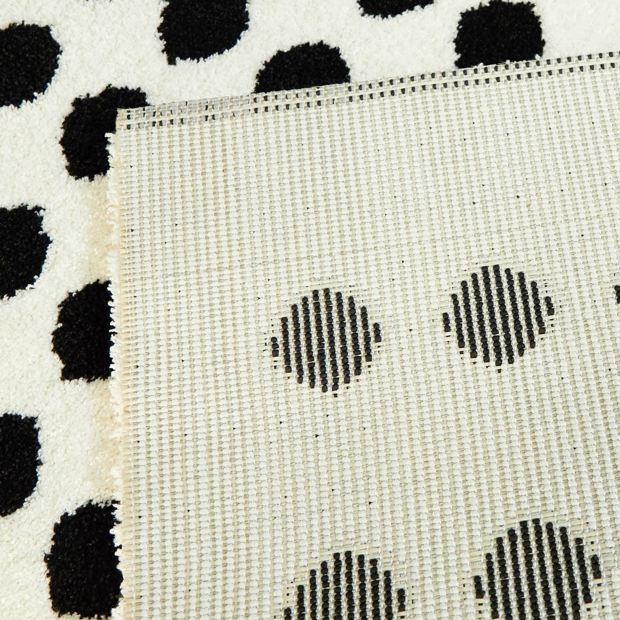 BALTA Seurat White 8 ft. x 10 ft. Modern Dots Area Rug