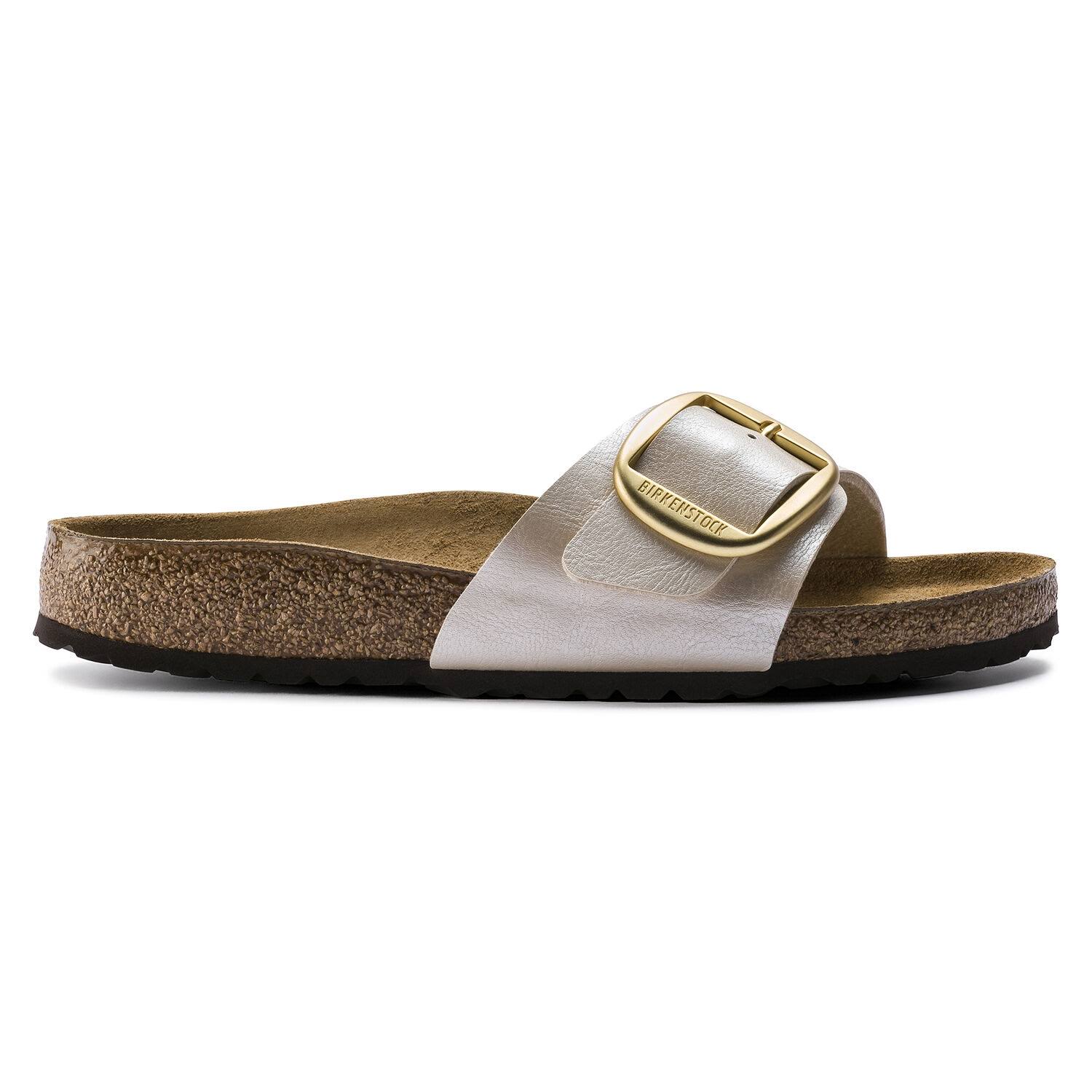 Birkenstock Madrid Big Buckle Birko-Flor Graceful Pearl White 40 EU