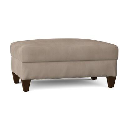Birch Lane Gillis 28x22 Rectangle Standard Ottoman Body Fabric: Conversation Linen