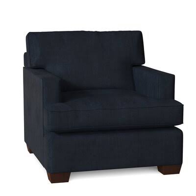 Anastagio 36x22 Wide Armchair Birch Lane Body Fabric: Tina Indigo