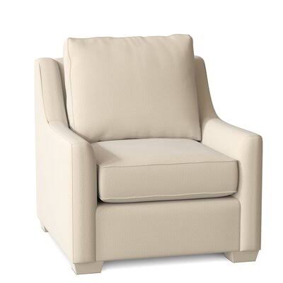 Birch Lane Godwin 33x22 Wide Armchair Body Fabric: Isabella Cream