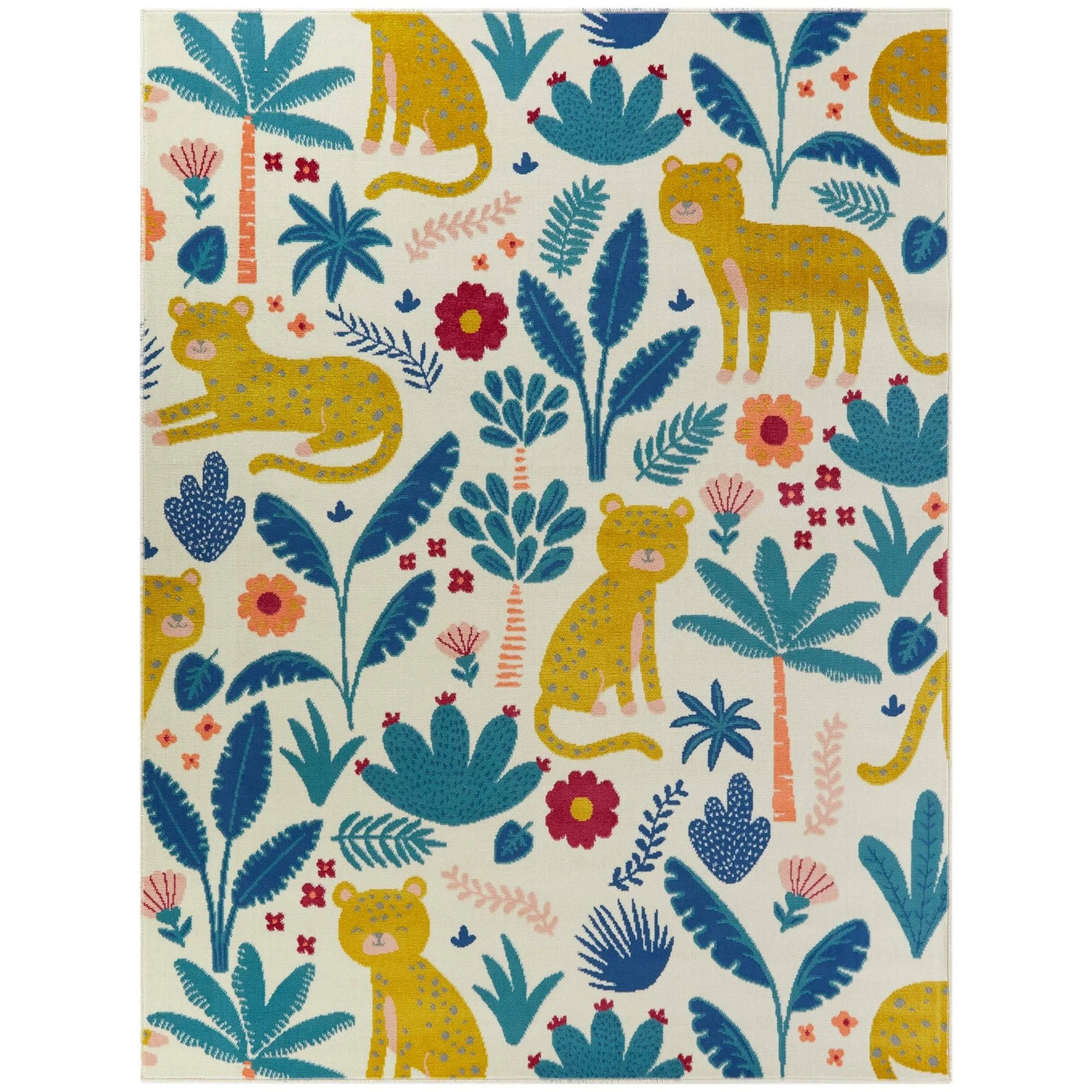 Balta Serengeti Gold 4 ft. x 6 ft. Kids Area Rug