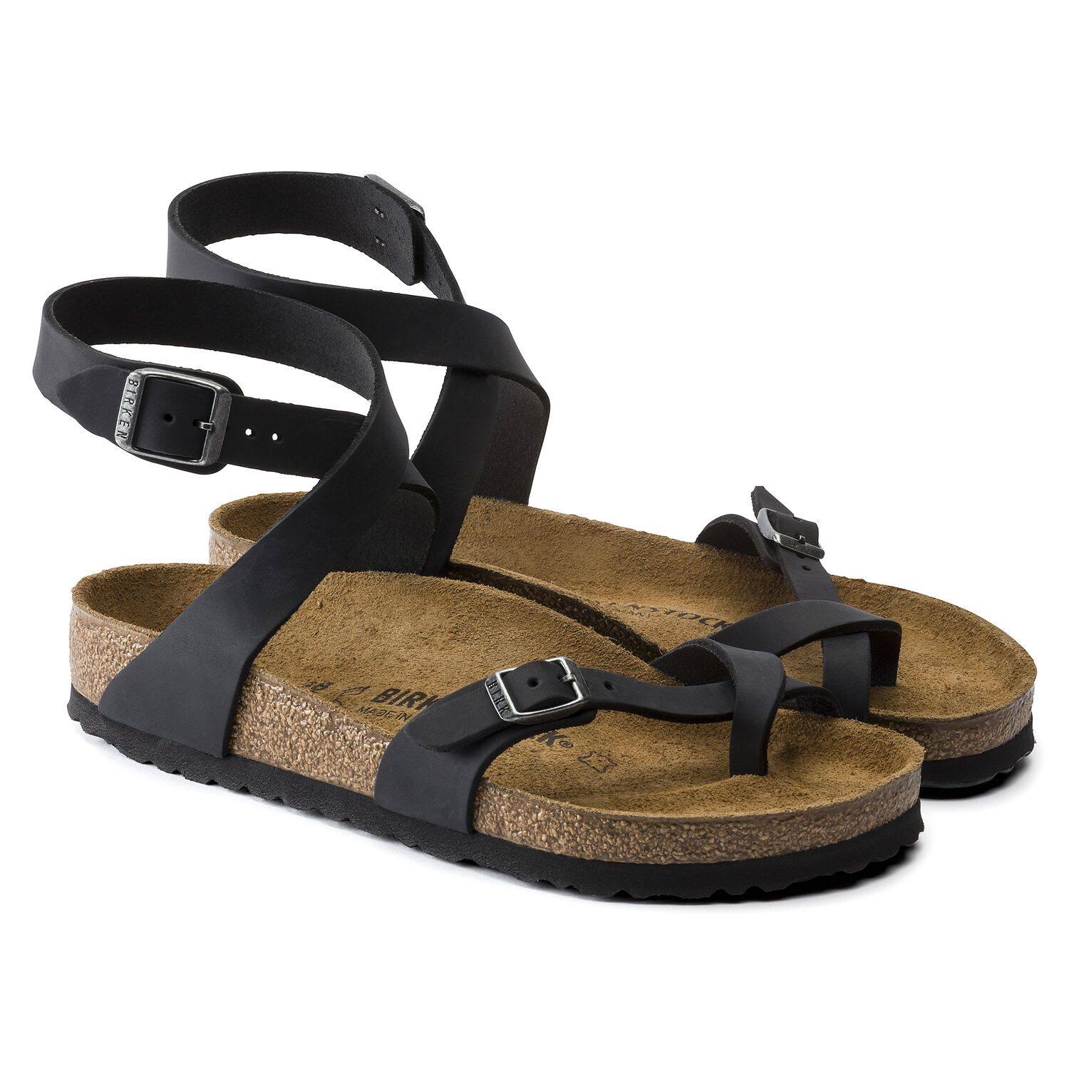 Birkenstock Women's Yara Oiled Leather Black