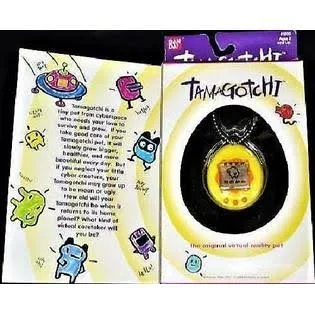 Original Bandai Tamagotchi Yellow Orange 1996 - 1997 English Ver.