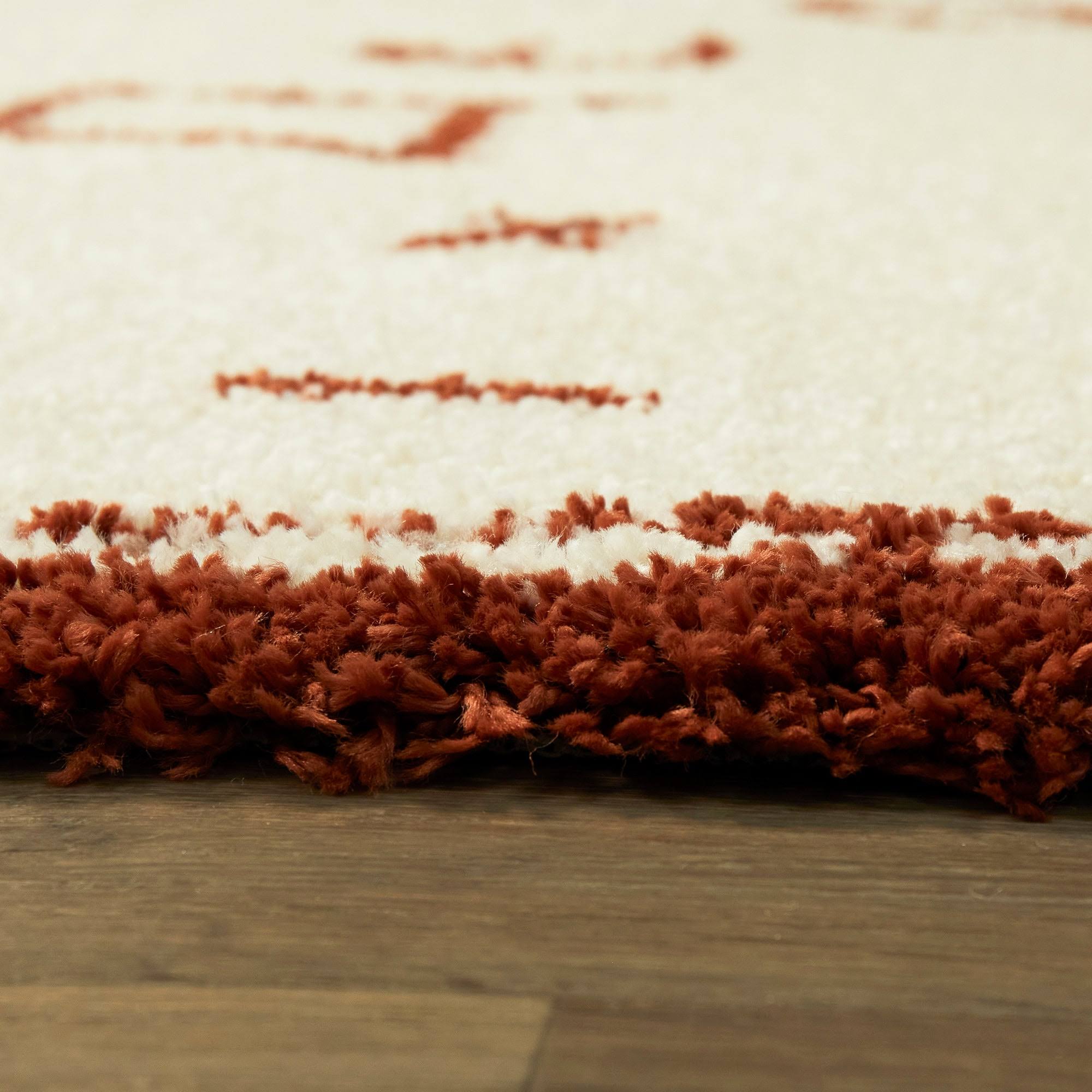 Balta Headley Burnt Orange 5 ft. x 7 ft. Tribal Shag Area Rug