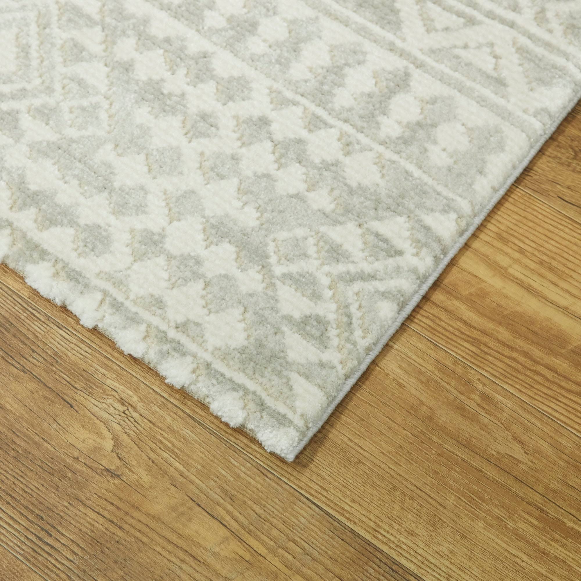 Rico Transitional Southwestern Area Rug - 7&10x22 x 10& - Charcoal Grey