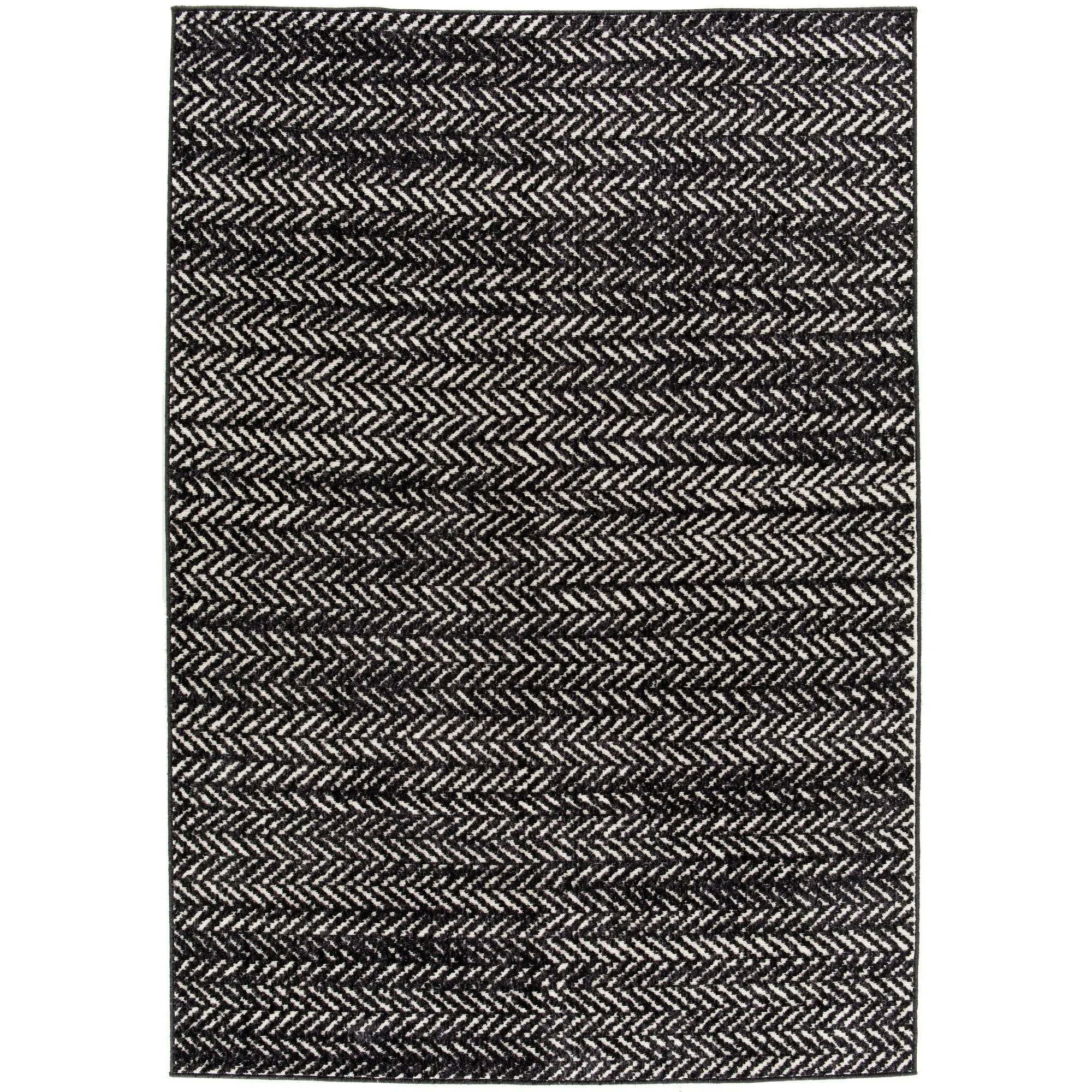 Tessin Contemporary Area Rug - 2&7x22 x 7& Runner - Charcoal