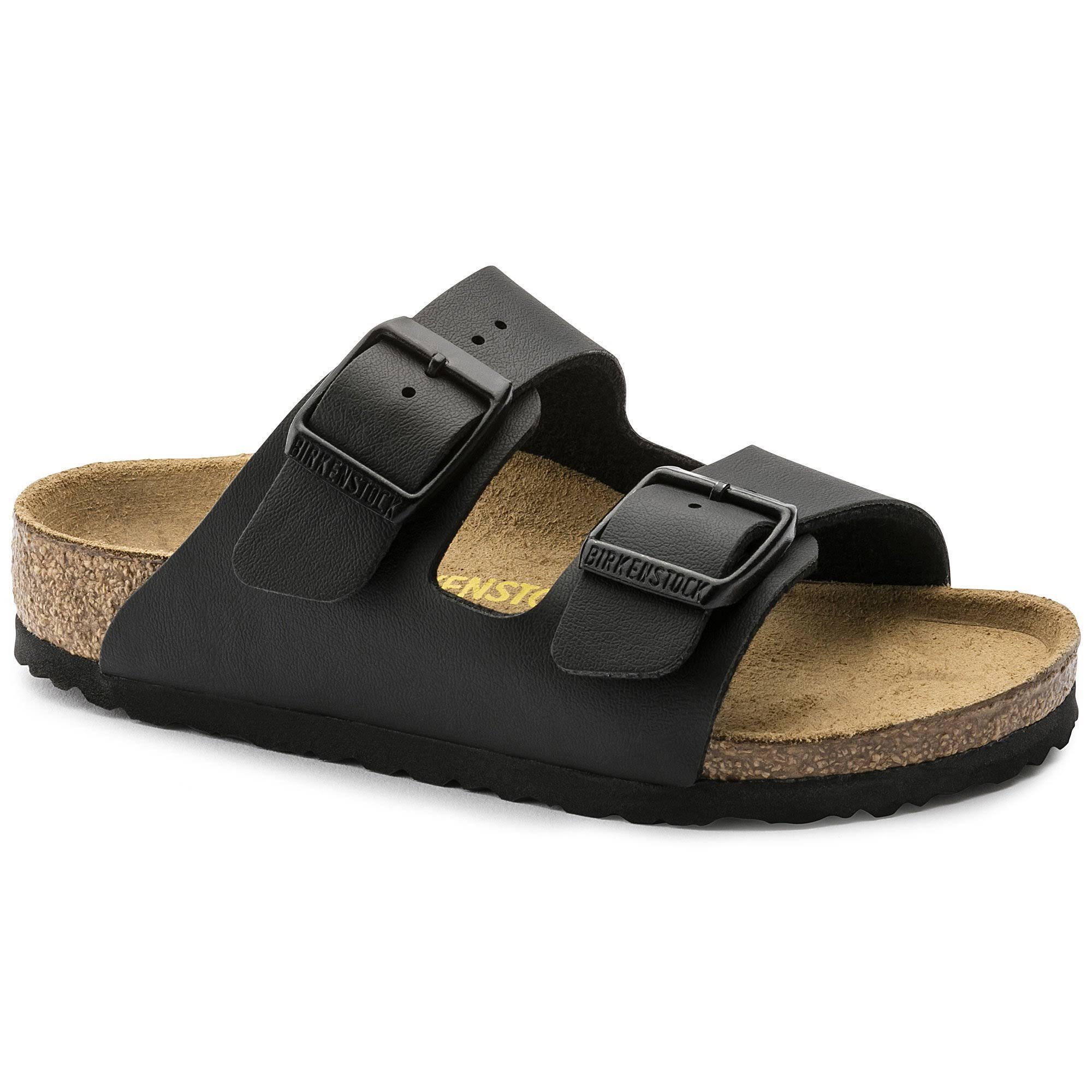 Birkenstock Arizona Birko Flor Narrow Kids Sandals - Black