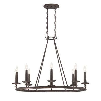 Greyleigh Auxvasse 8-Light Wagon Wheel Chandelier