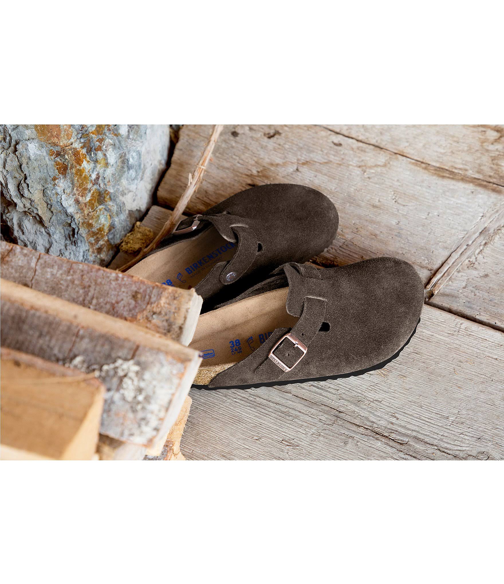 Birkenstock Boston Soft Footbed Clog - 45 - Mocha Suede