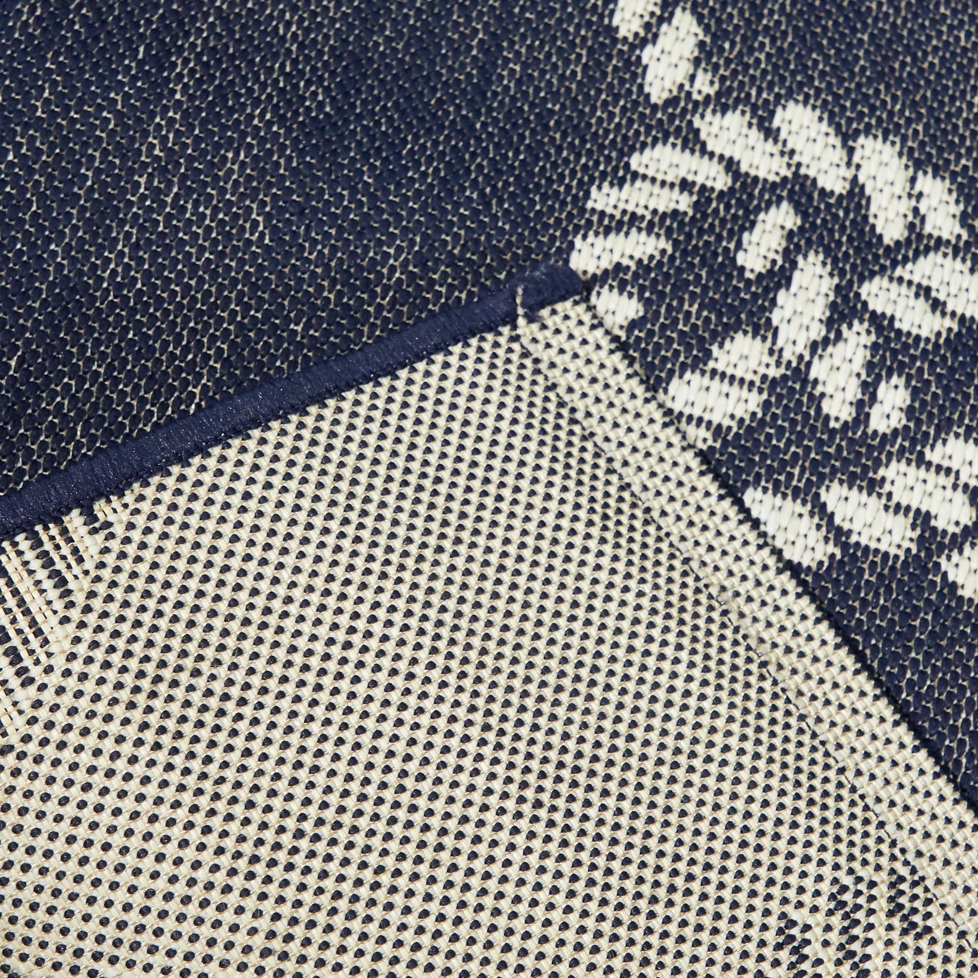 Spence Nautical Trellis Indoor/Outdoor Area Rug - 5&3x22 x 7& - Navy