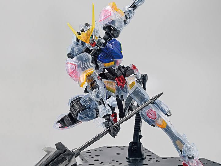 Gundam mg 1/100 Gundam Barbatos (Clear Color) The Gundam Base Limited Exclusive Model Kit