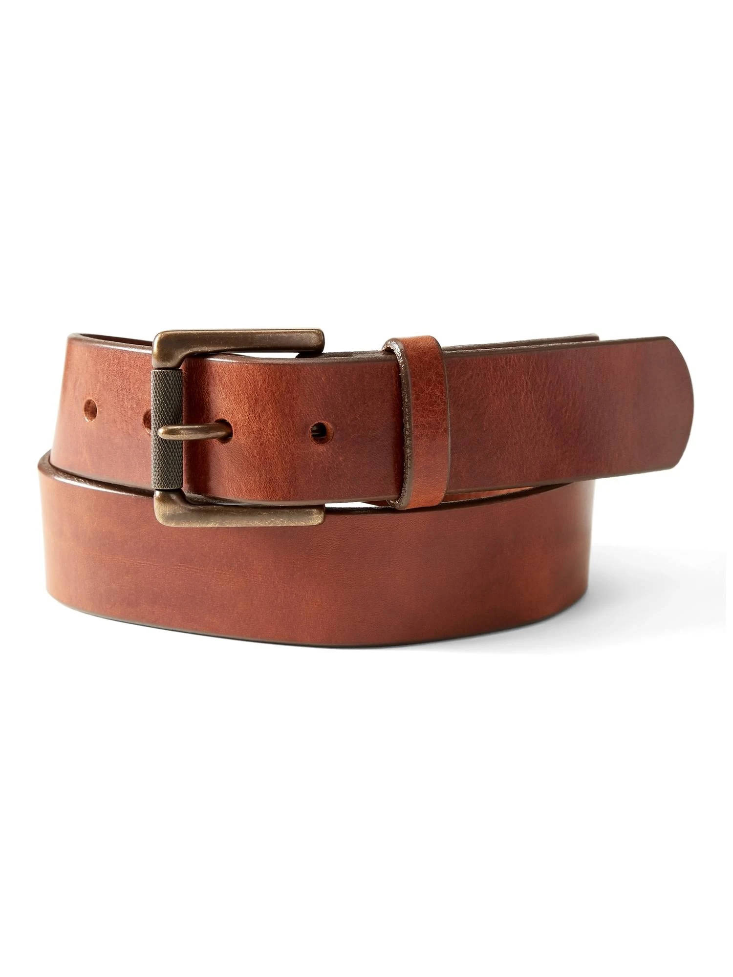 Banana Republic Men's Tumbled Leather Belt Cognac Size 40