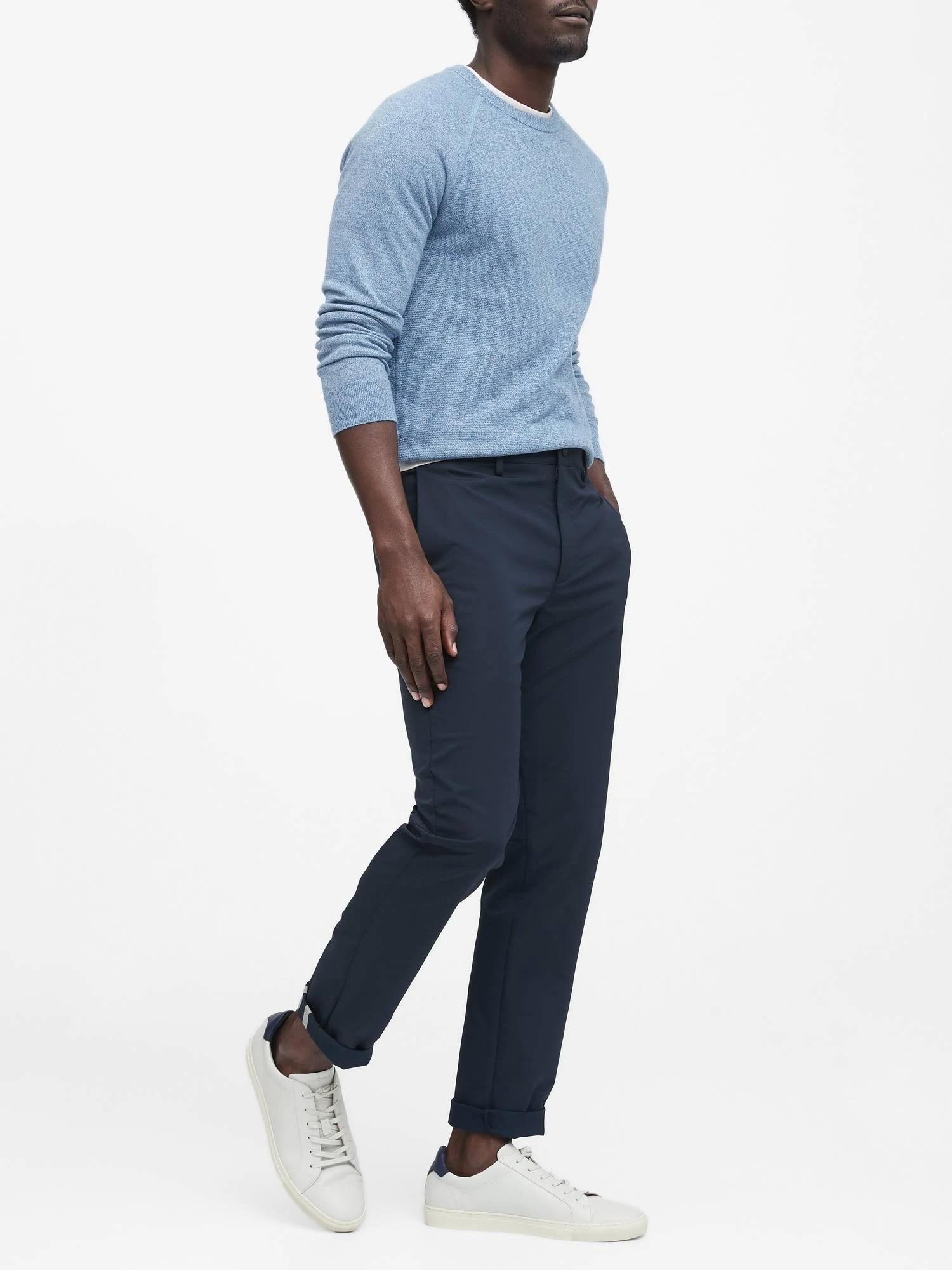 Banana Republic Men's Slim City Pant Night Navy Size 31W 30L