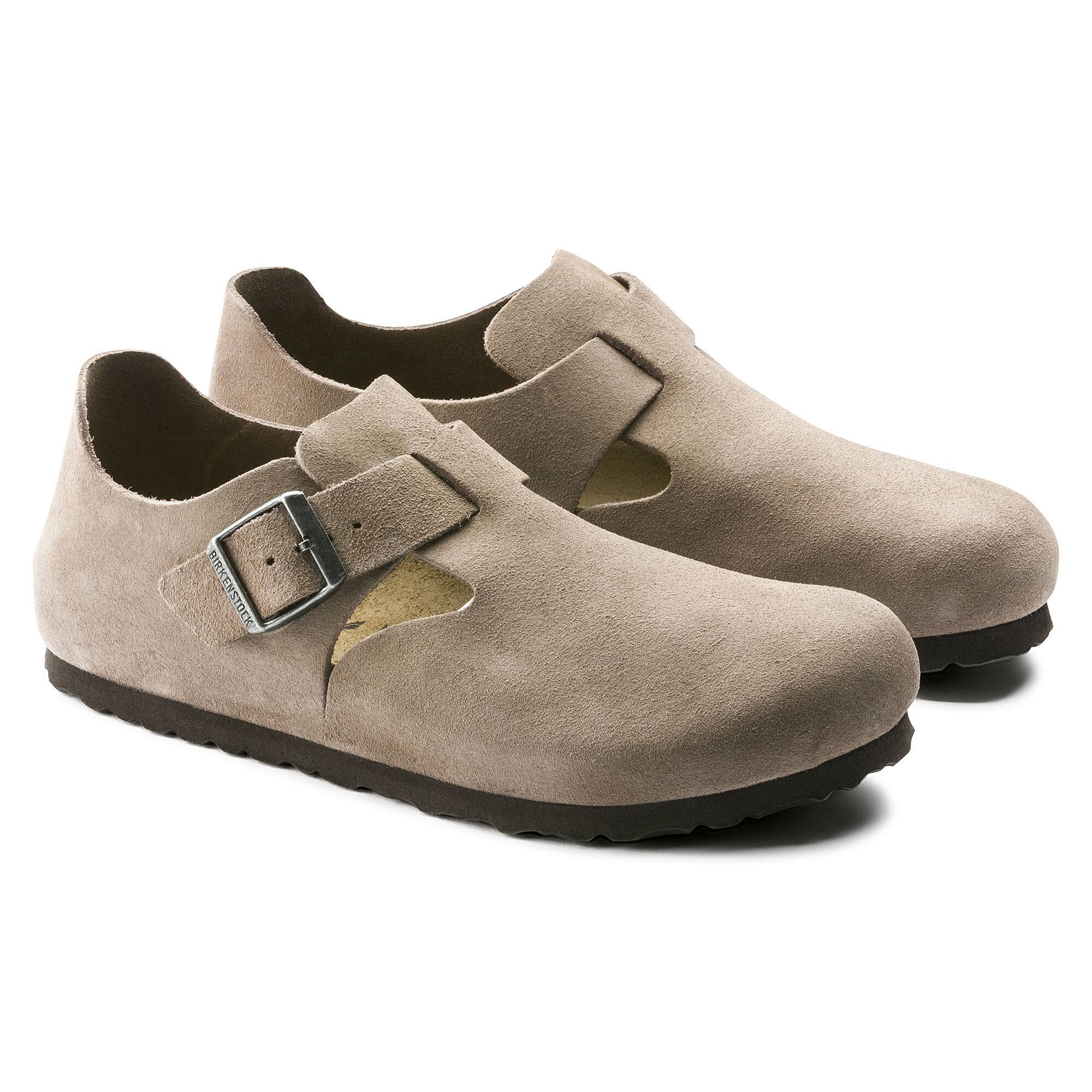 Birkenstock London Suede VL Sandals - Taupe