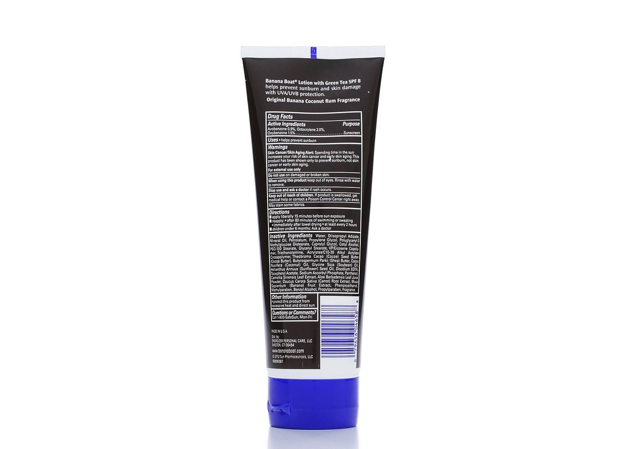 Banana Boat Deep Tanning Sunscreen, Broad Spectrum, SPF 8, with Green Tea - 8 fl oz