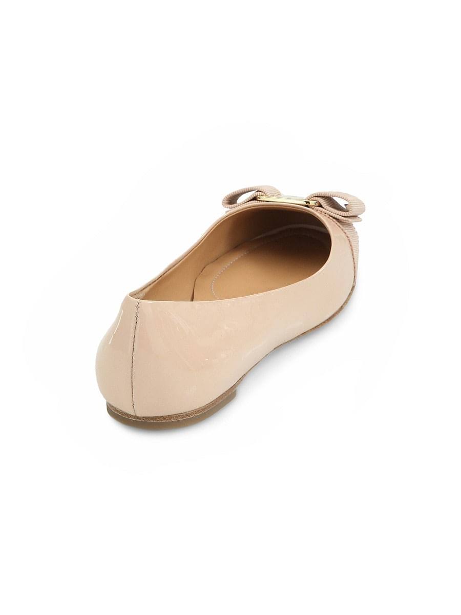 Salvatore Ferragamo Varina Leather Ballet Flats