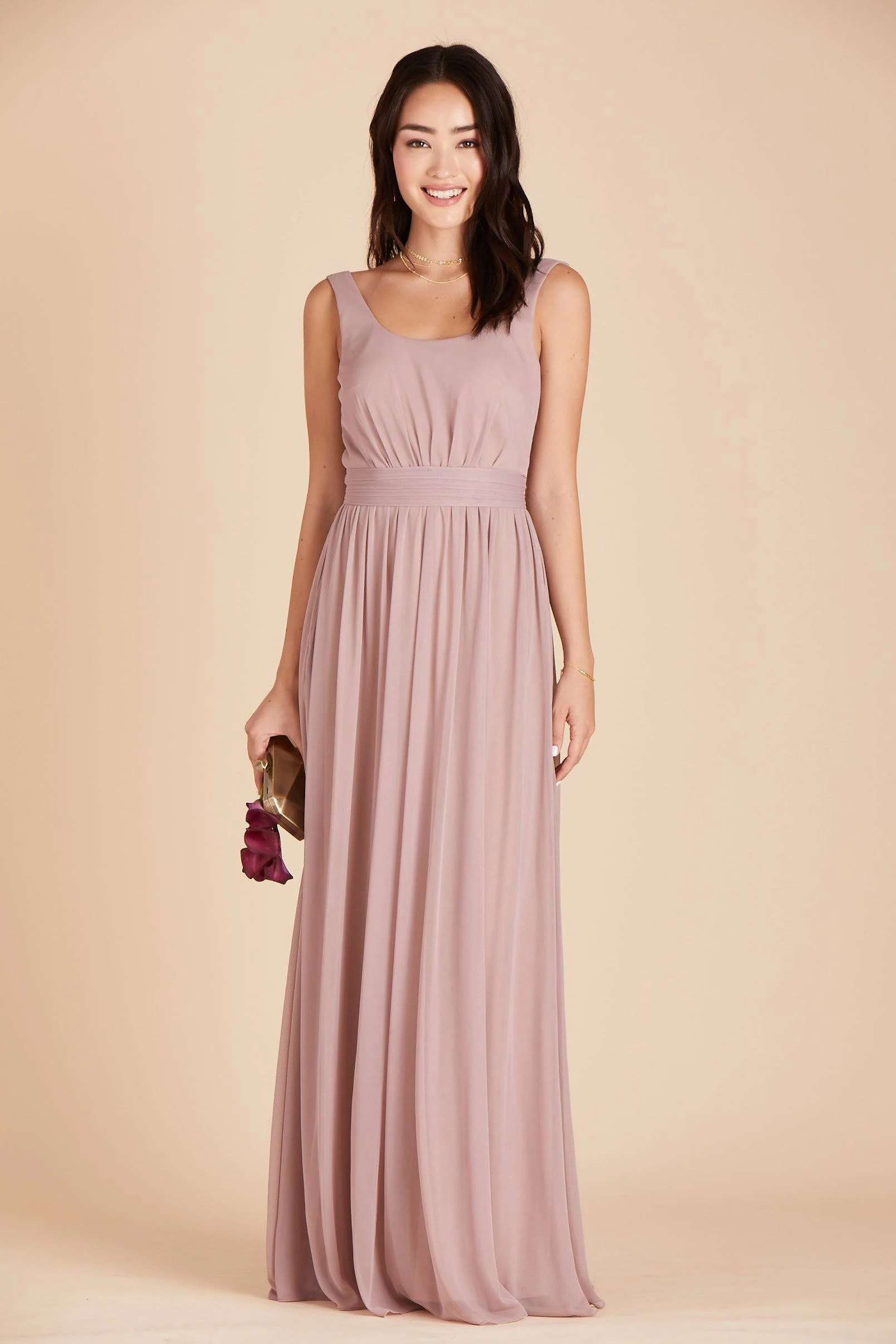 Birdy Grey Jan Bridesmaid Dress in Mauve XL / Mauve