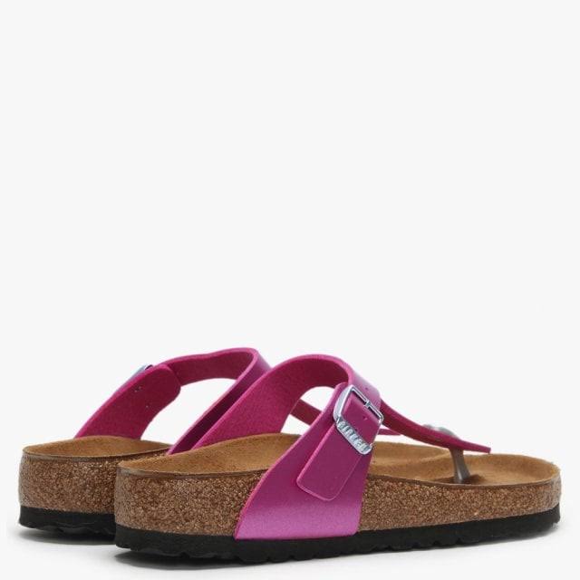 Birkenstock Gizeh Electric Metallic Magenta Birko-Flor Toe Post Sandal