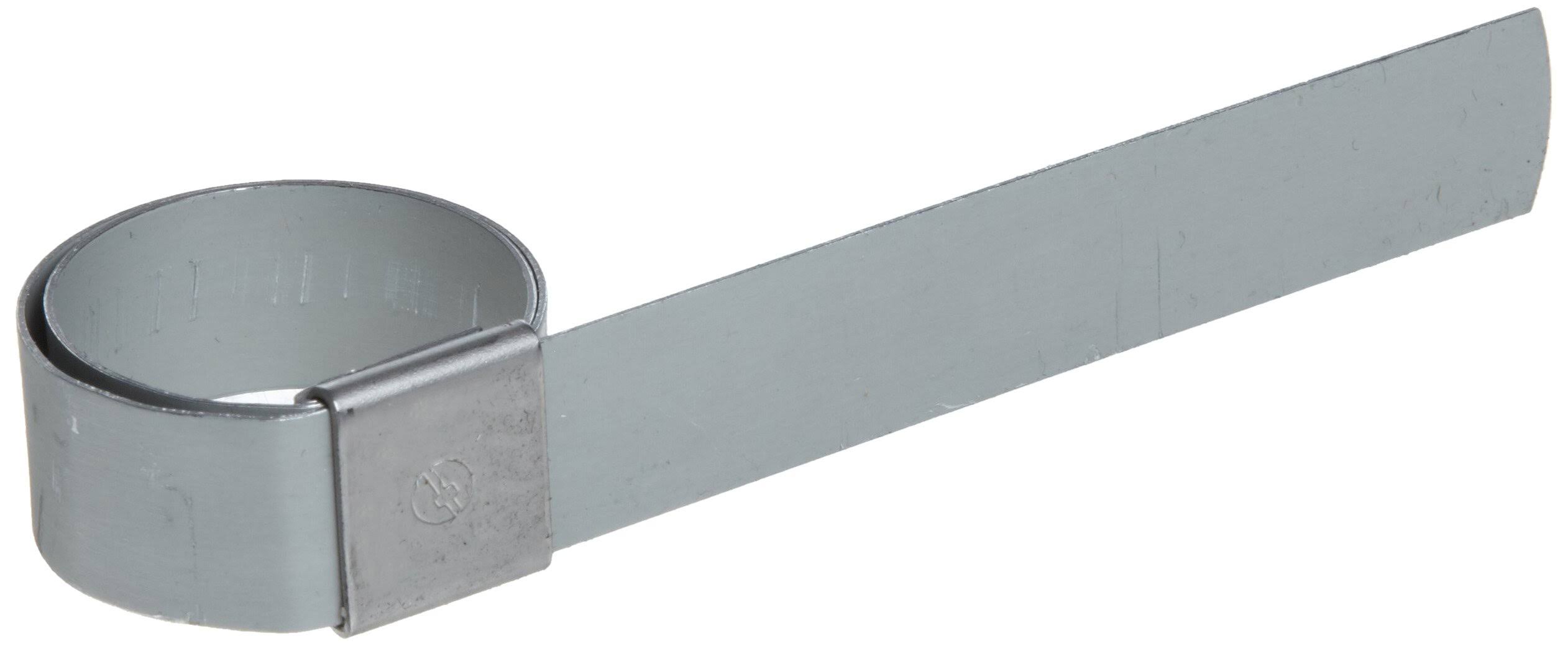 Band It CP0499 CP Series Center Punch Clamps, 1 in Dia, 5/8 in Wide, Galvanized Carbon Steel