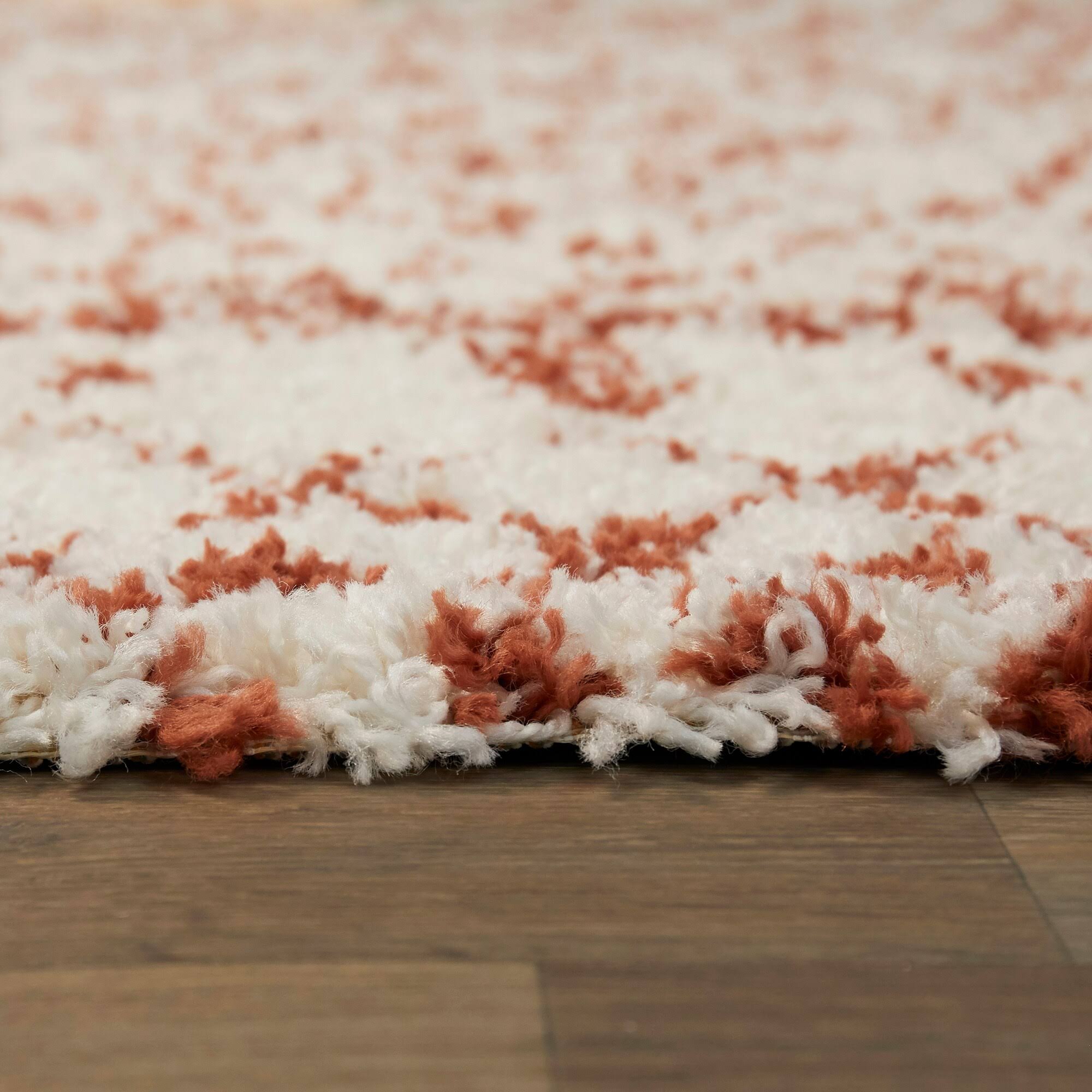 BALTA Dominic Cream/Grey 5 ft. x 7 ft. Moroccan Shag Area Rug