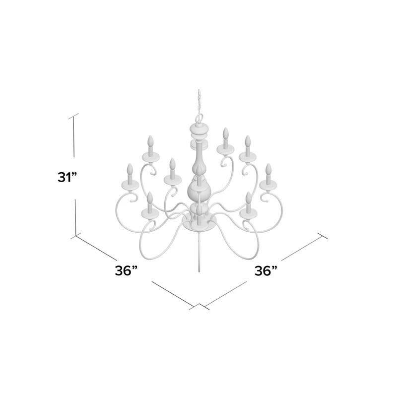 Turcot 12-Light Candle Style Tiered Chandelier