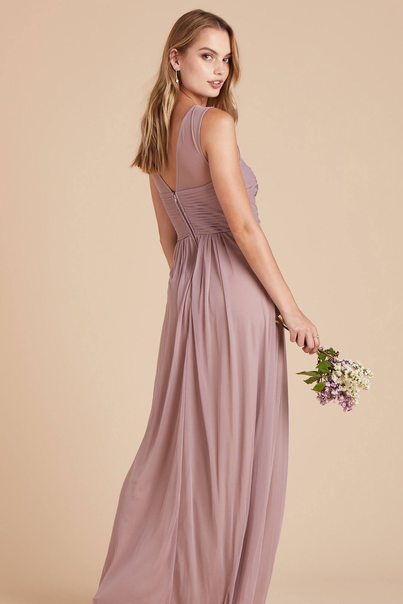 Birdy Grey Ryan Bridesmaid Dress in Mauve M / Mauve