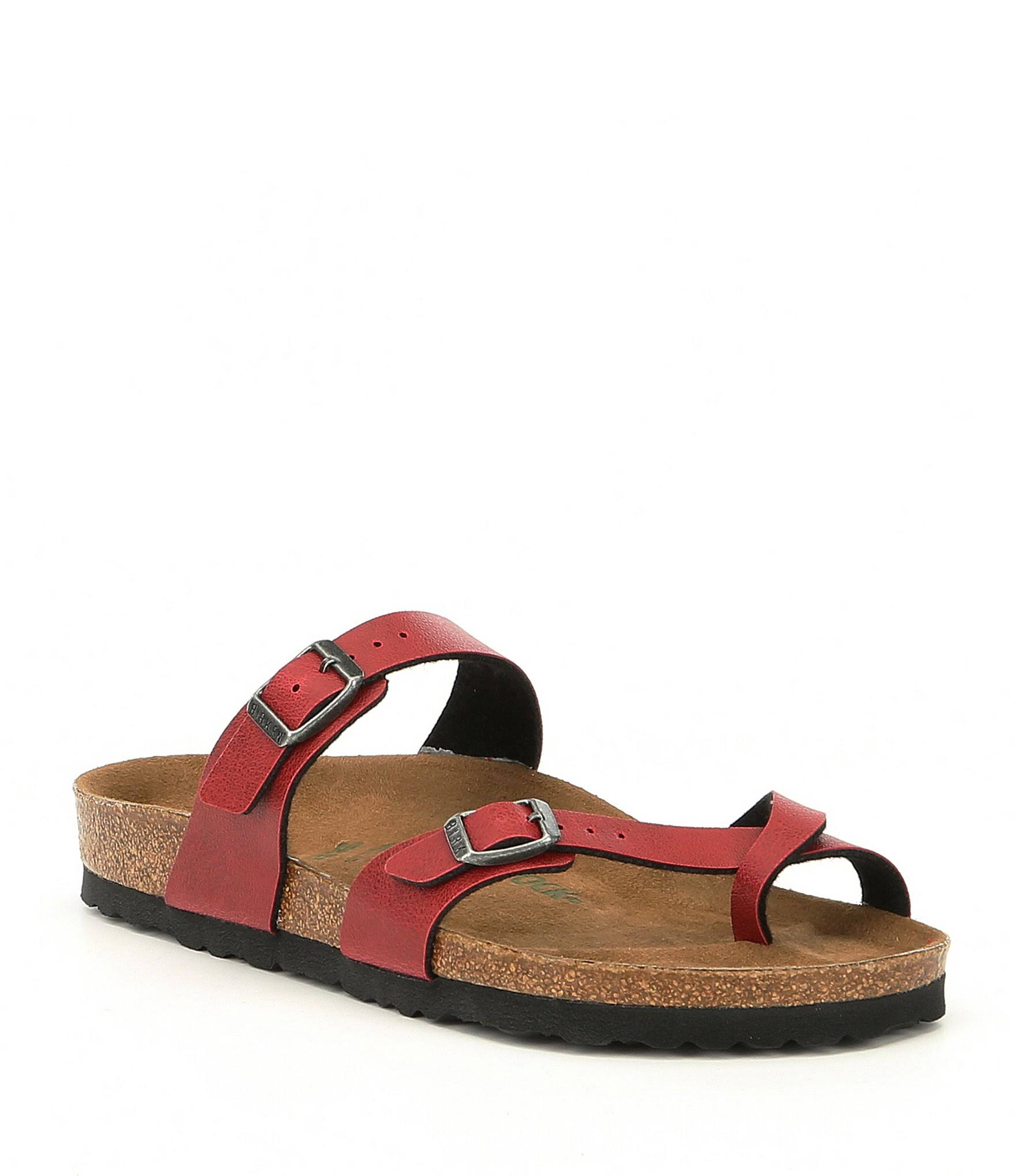 Birkenstock Women's Mayari Bordeaux Vegan Birko-Flor