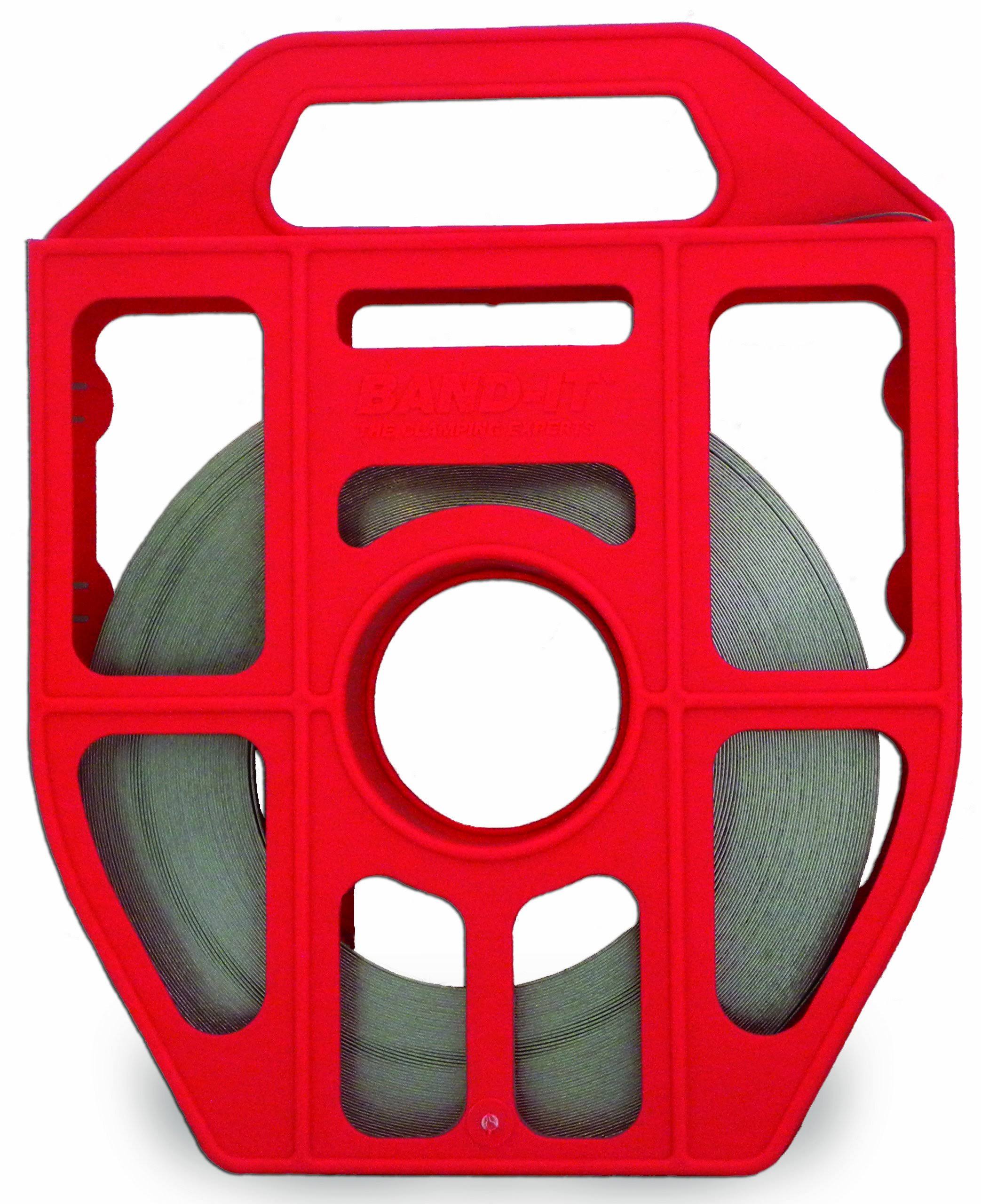 Band-It C206R9 201 Stainless Steel Bright Annealed Finish Band 3/4x22 Width x 0.030x22 Thick 100 Feet Roll in Red Tote