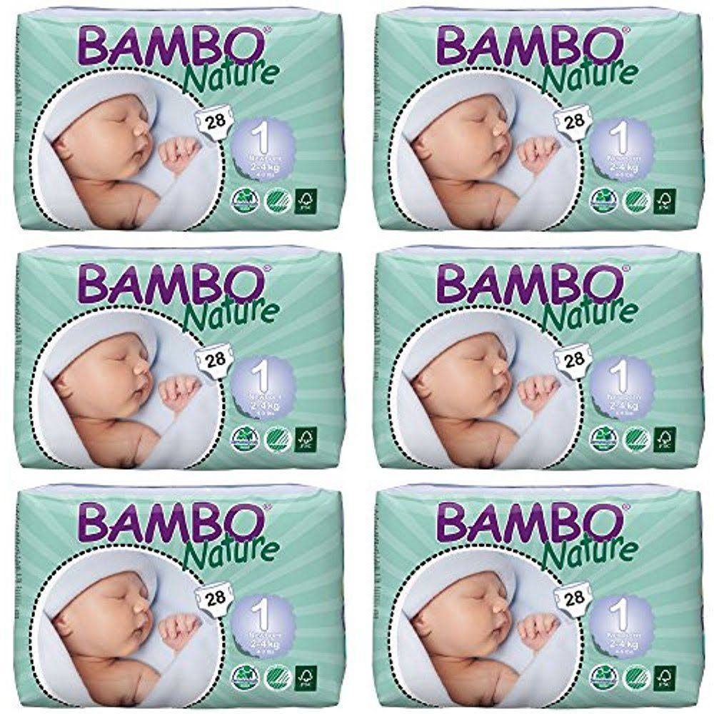 Bambo Nature Premium Eco-Friendly Diapers, 1 Newborn - 168 count