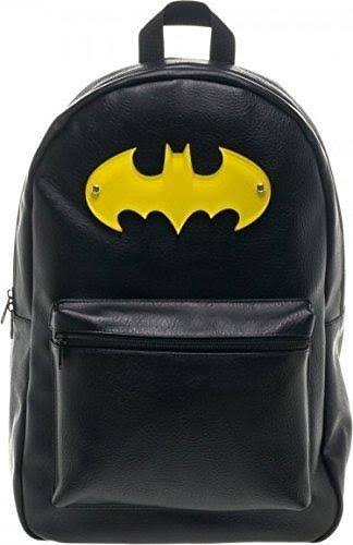 Batman Logo Faux Leather Backpack