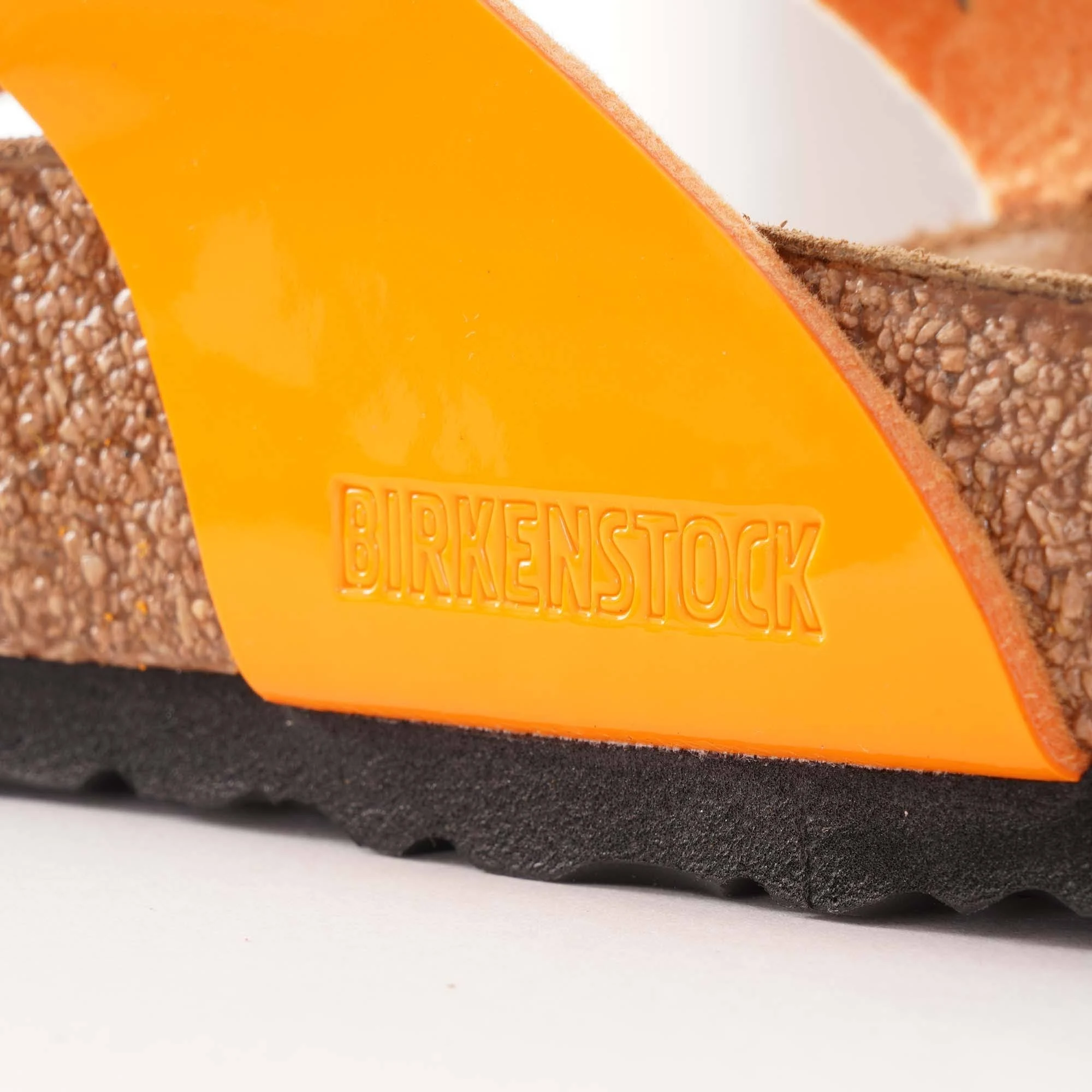 Birkenstock Gizeh Birko-Flor Patent Marygold Thong Sandals