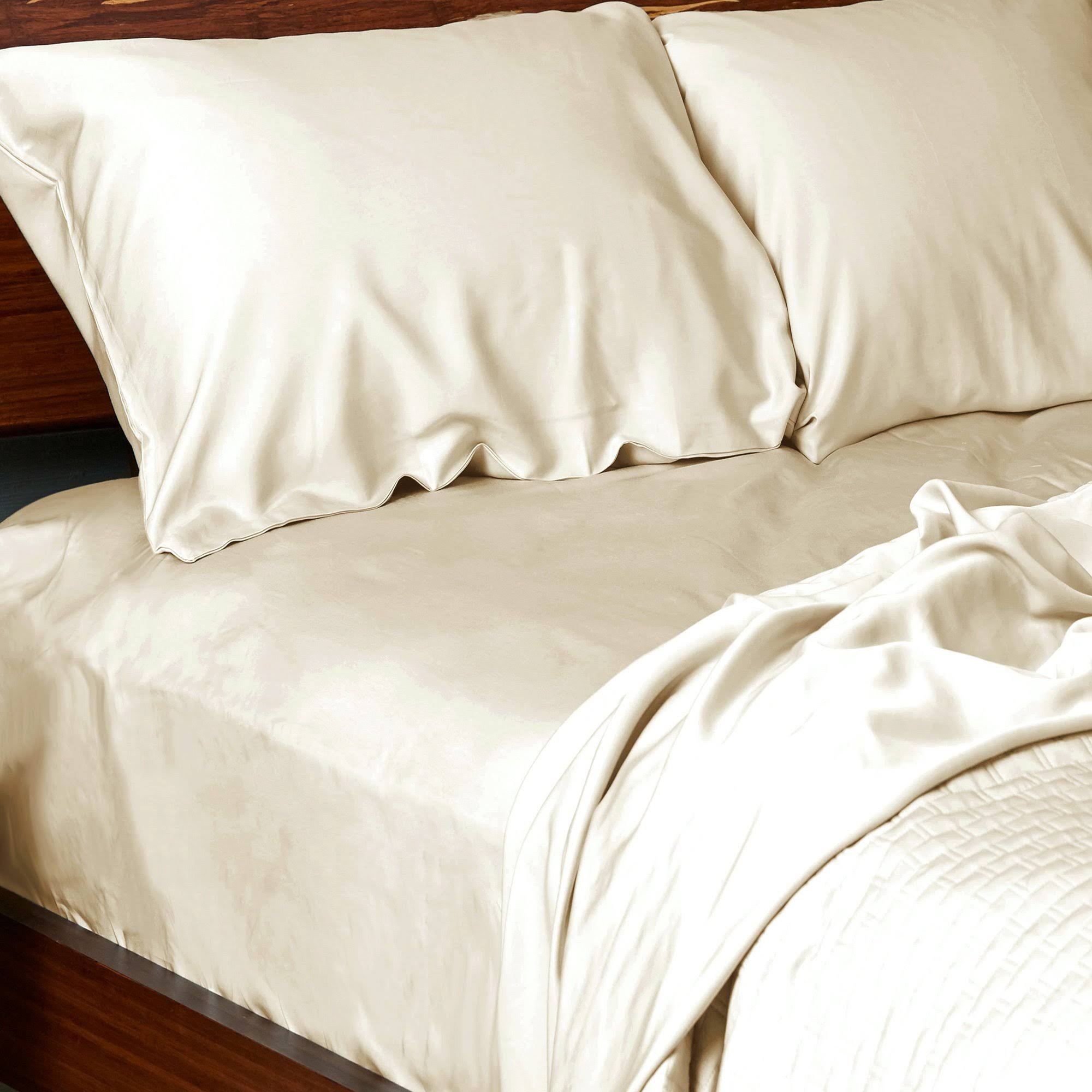 BedVoyage Twin XL Sheet Set in Ivory- Rayon from Bamboo