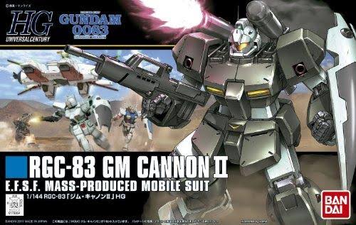 Bandai Hobby HGUC 1/144 #125 GM Cannon II Mobile Suit Gundam: 0083 Stardust Memory Model Kit