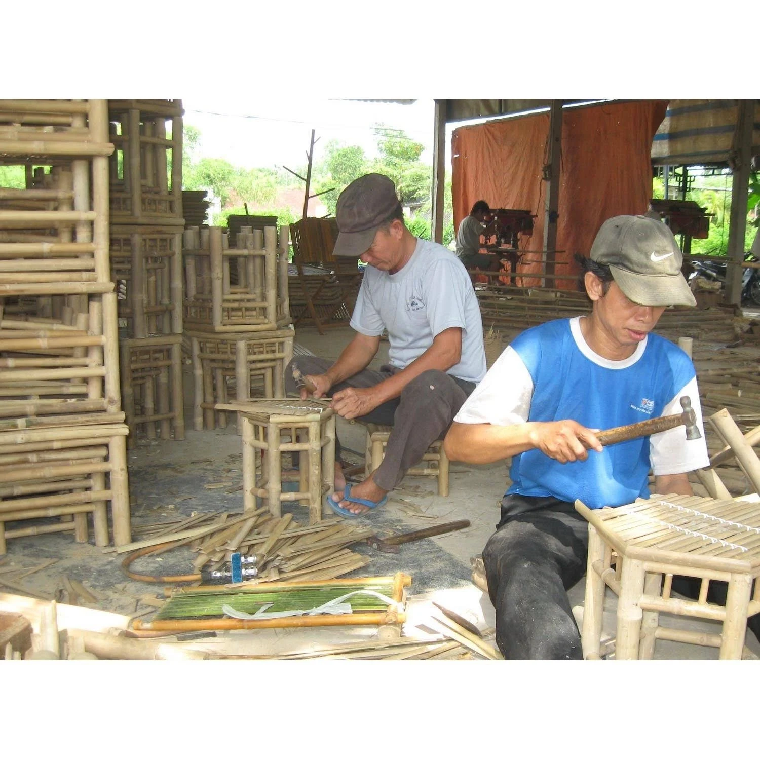 Bamboo54 Handmade Bamboo 4-Tier Folding Bookcase (Vietnam)