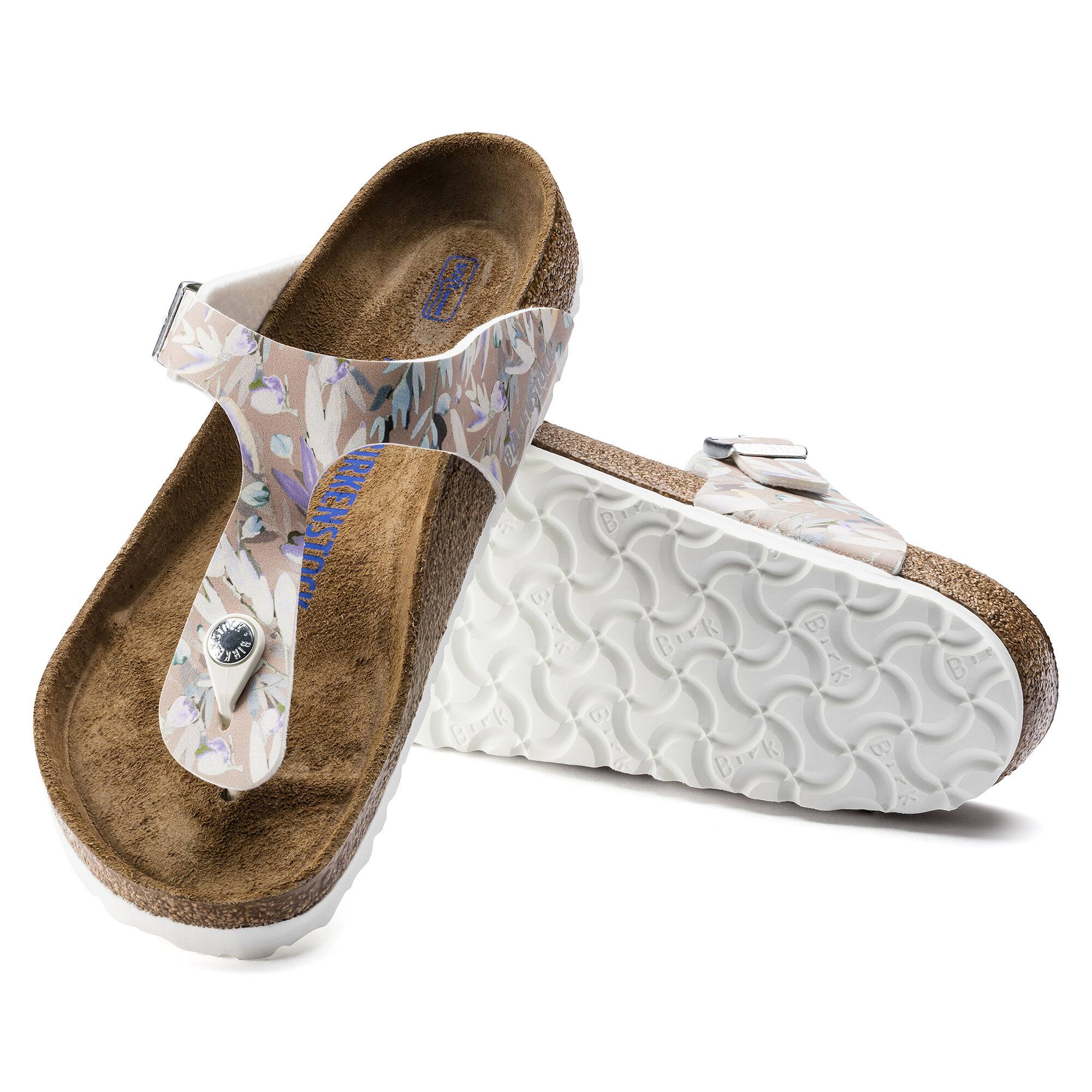 Birkenstock Gizeh Birko-Flor Floral Fades Crystal Rose Thong Sandals