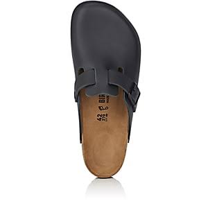 Birkenstock Boston Shoes Natural Leather Black