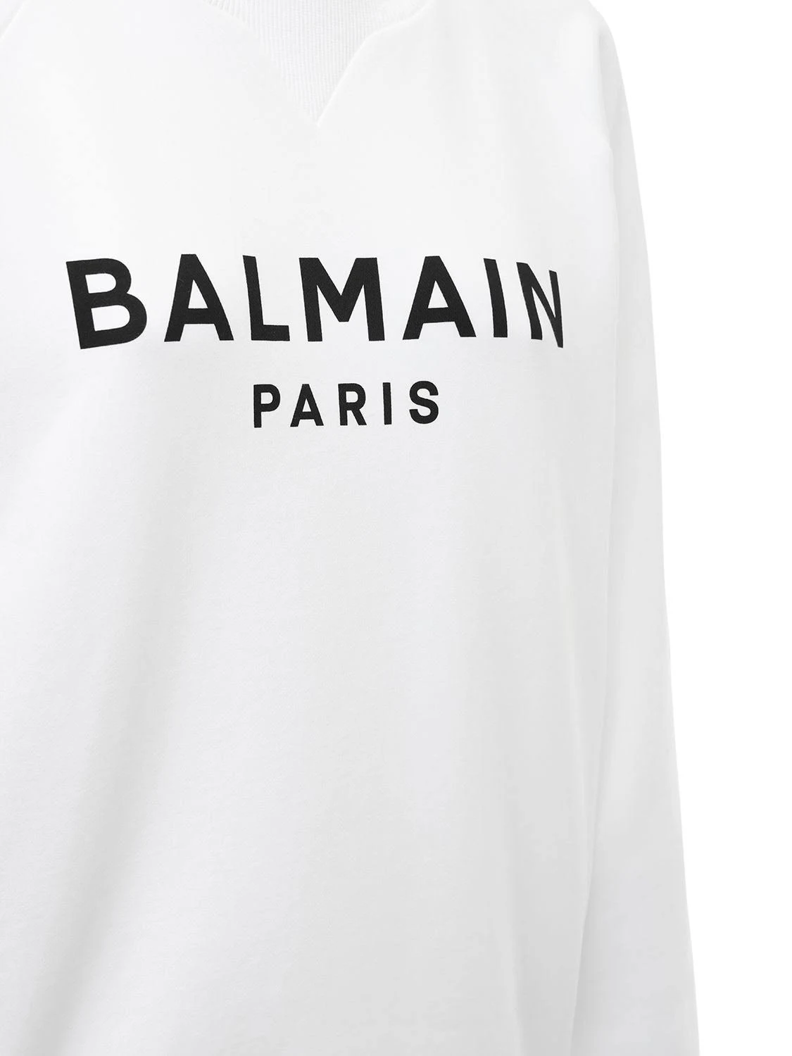 Balmain White & Black Logo Sweatshirt