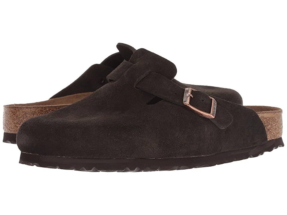 Birkenstock Boston Soft Footbed Clog - 42 - Mocha Suede