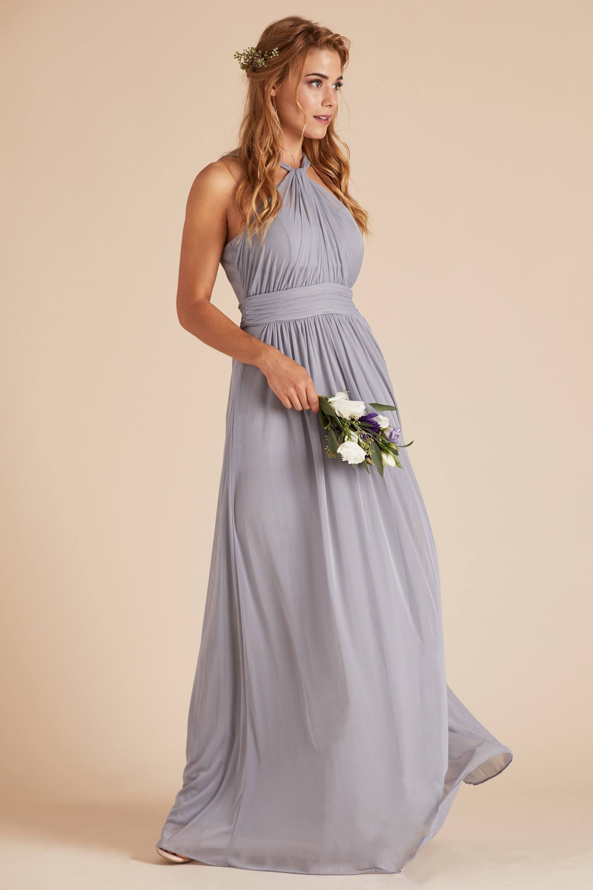 Birdy Grey Kiko Bridesmaid Dress in Silver S / Silver