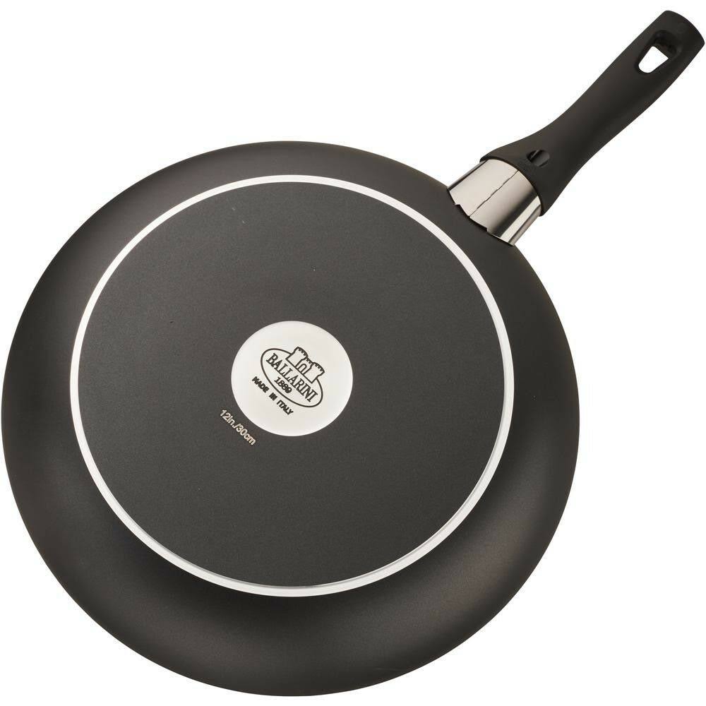 Ballarini Pisa Forged Aluminum 7 Piece Nonstick Cookware Set, Black
