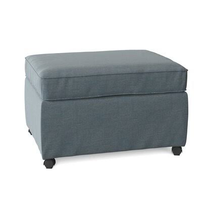 Birch Lane Manning 28x22 Rectangle Standard Ottoman Body Fabric: Sunbrella Flagship Tide