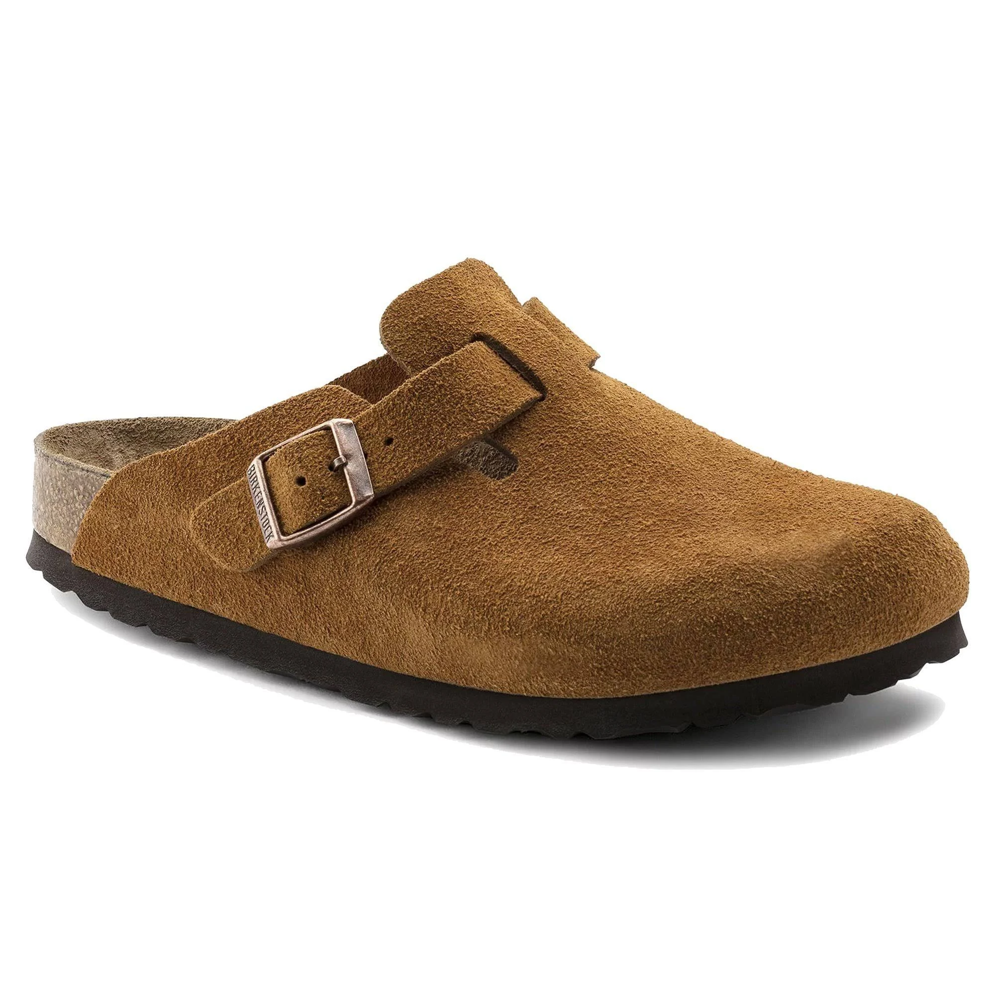 Birkenstock Boston Soft Footbed (38 Narrow Mink Suede)