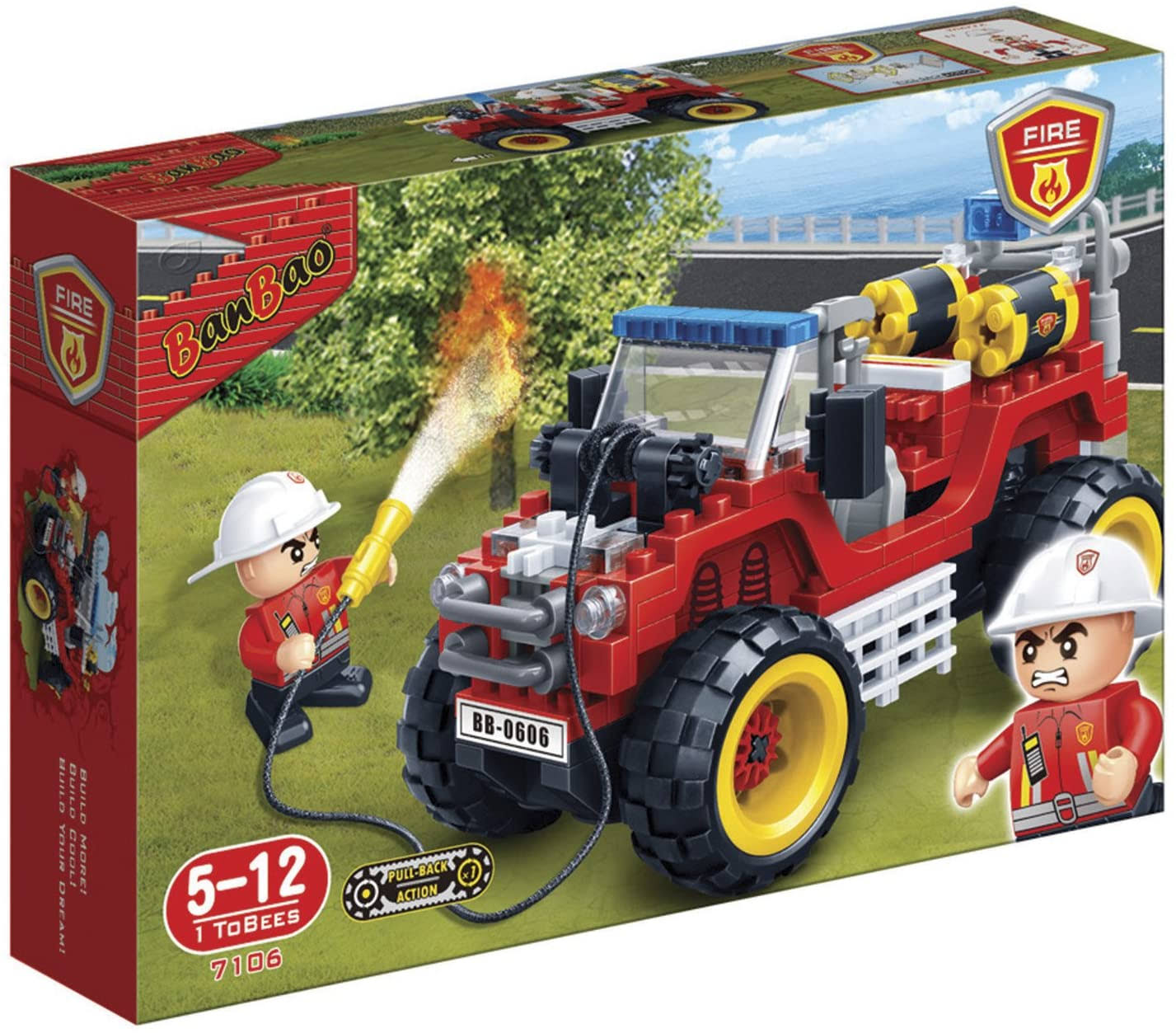 Banbao 7106 Construction Toy, Red