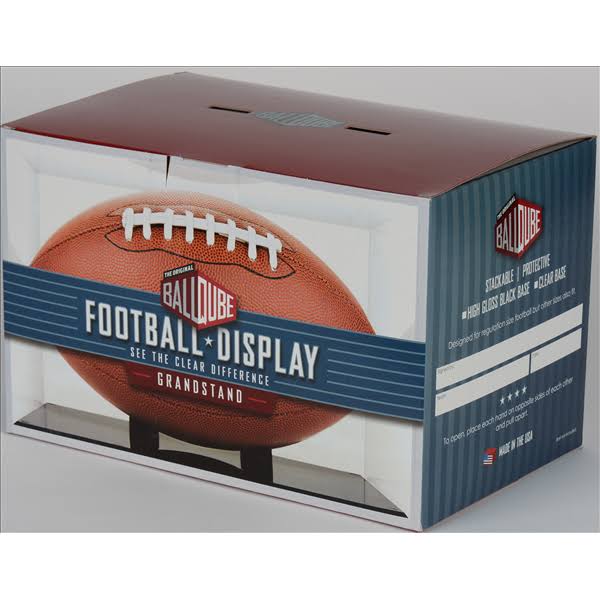 Ballqube Grandstand UV Protective Football Display Case