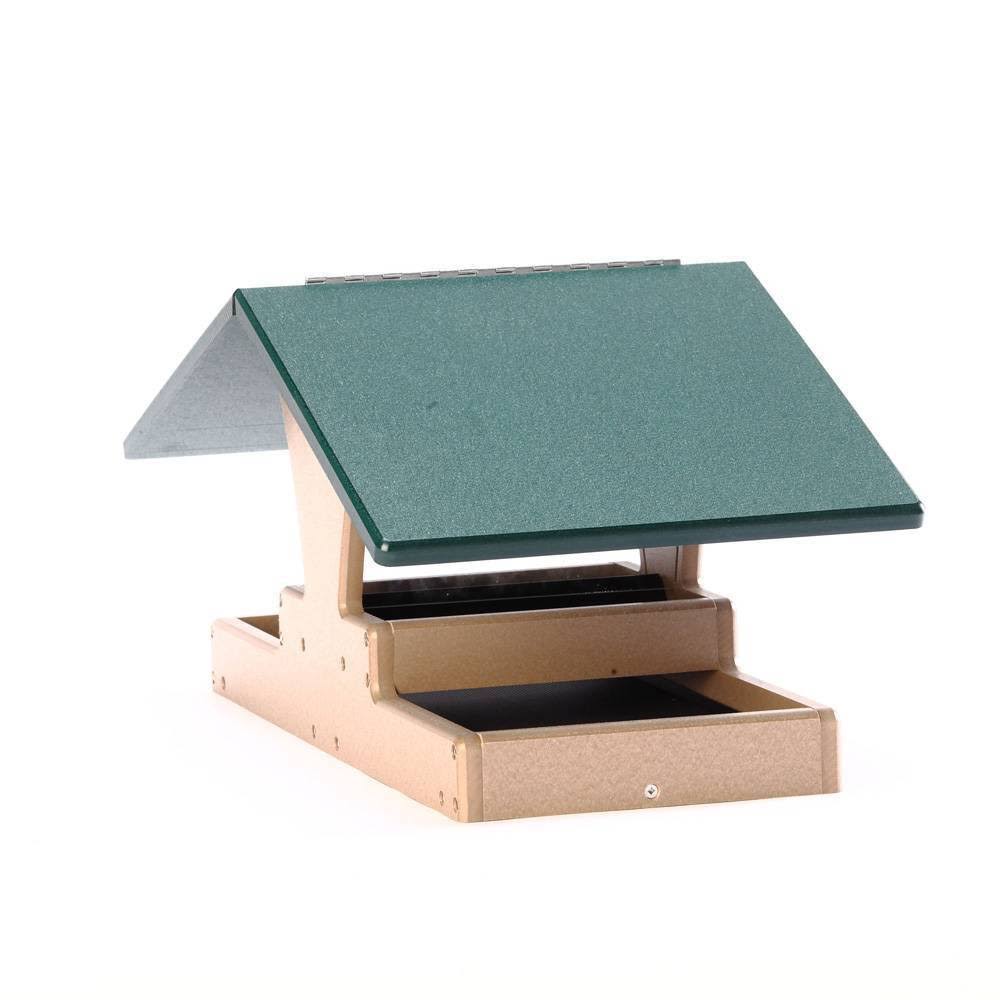 Birds Choice Recycled Double Decker Hopper Platform Bird Feeder