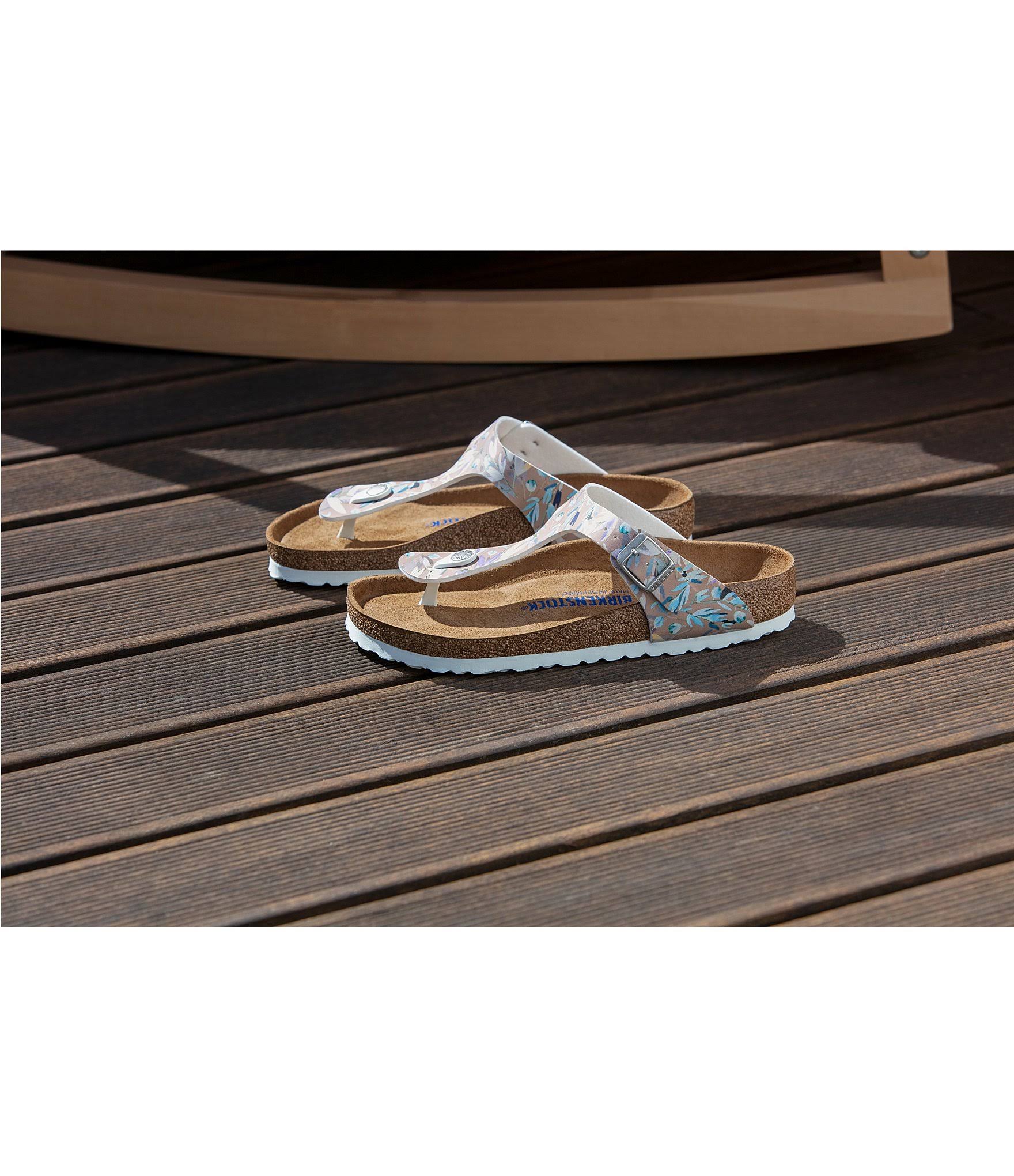 Birkenstock Gizeh Soft Footbed Floral Fades Black Birko-Flor / 38 / Regular