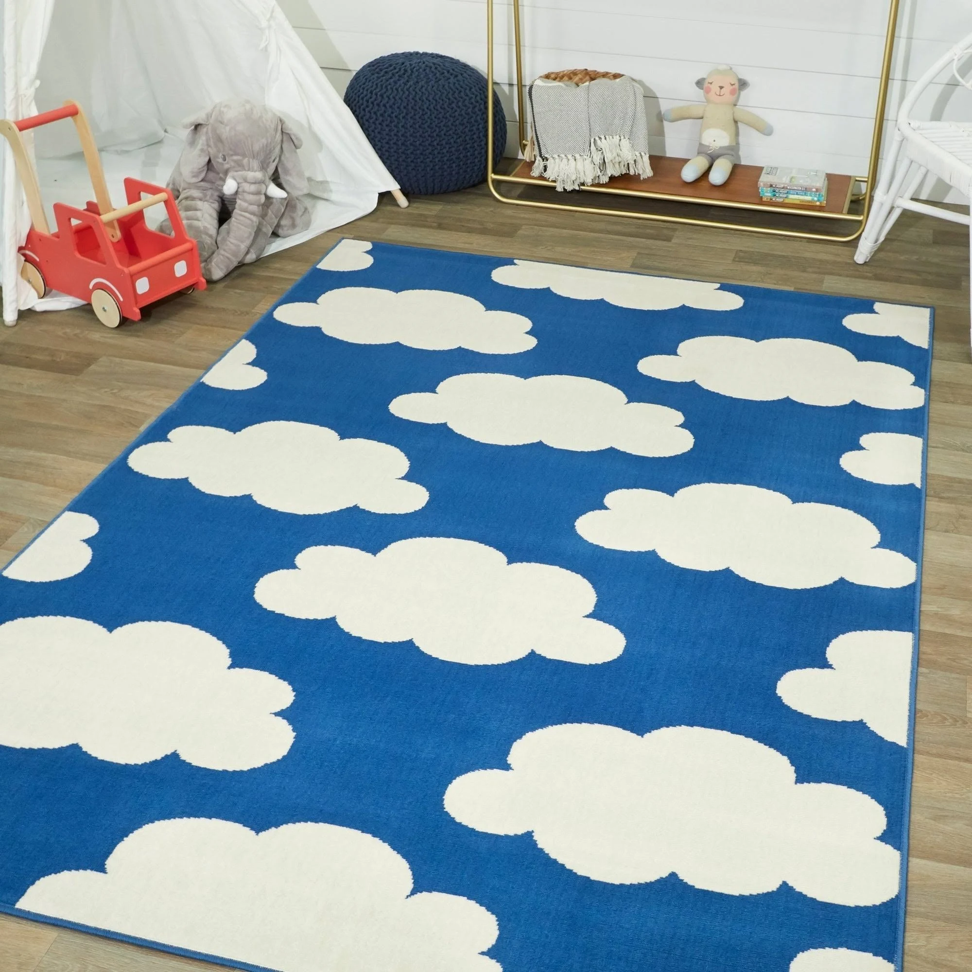 Hearthstone Cloud Area Rug - Blue - Size: 3&11x22 x 5&7x22
